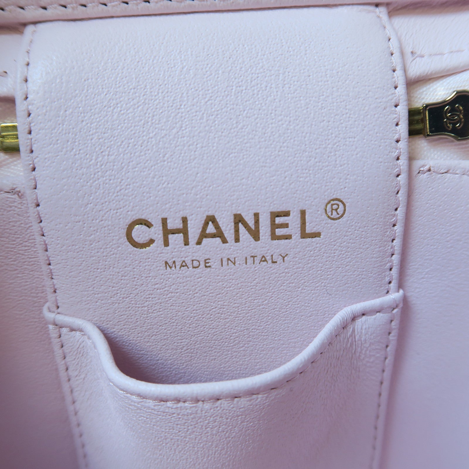 CHANEL 菱格Caviar皮革Shoulder Bag金扣手挽肩背兩用袋粉紅色