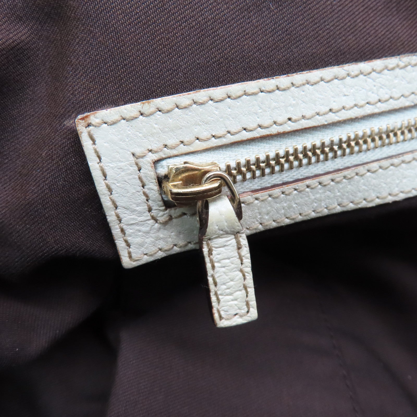 GUCCI 帆布Shoulder Bag金扣肩背袋啡色
