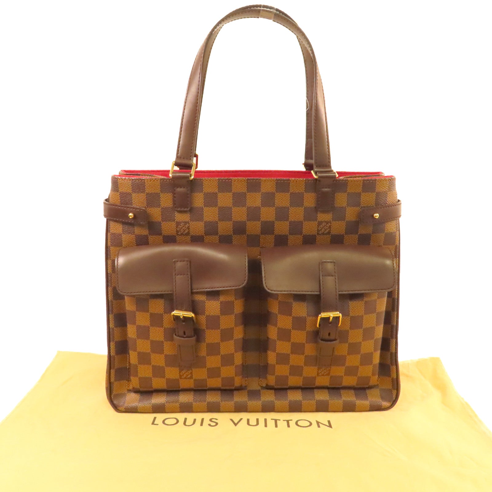 LOUIS VUITTON Damier Uzes Shoulder Tote Bag肩背袋啡色