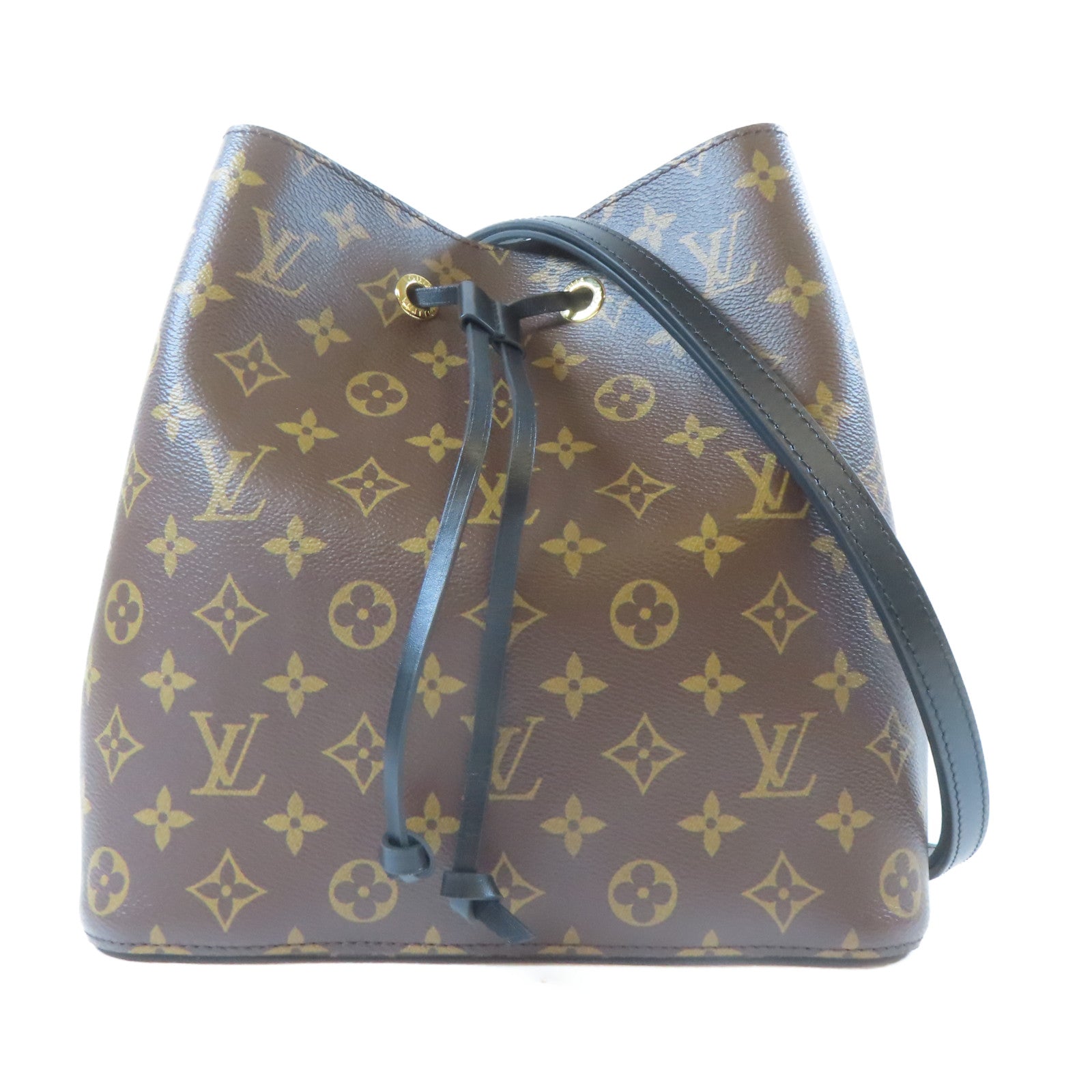 LOUIS VUITTON Monogram Neonoe MM金扣肩背袋啡色