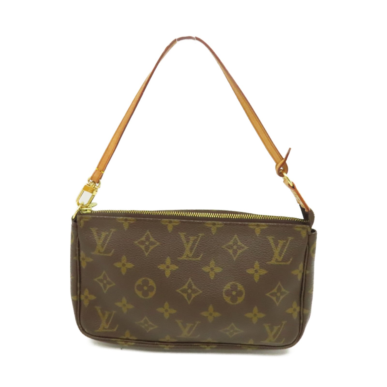 LOUIS VUITTON Monogram Pochette Accessoires Pouch手挽袋啡色