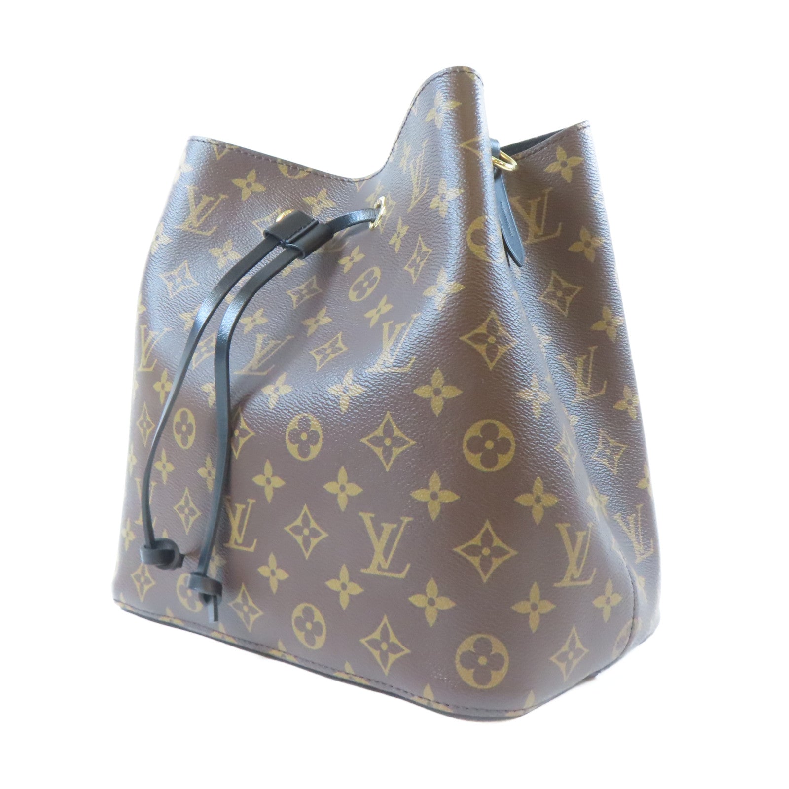 LOUIS VUITTON Monogram Neonoe MM金扣肩背袋啡色