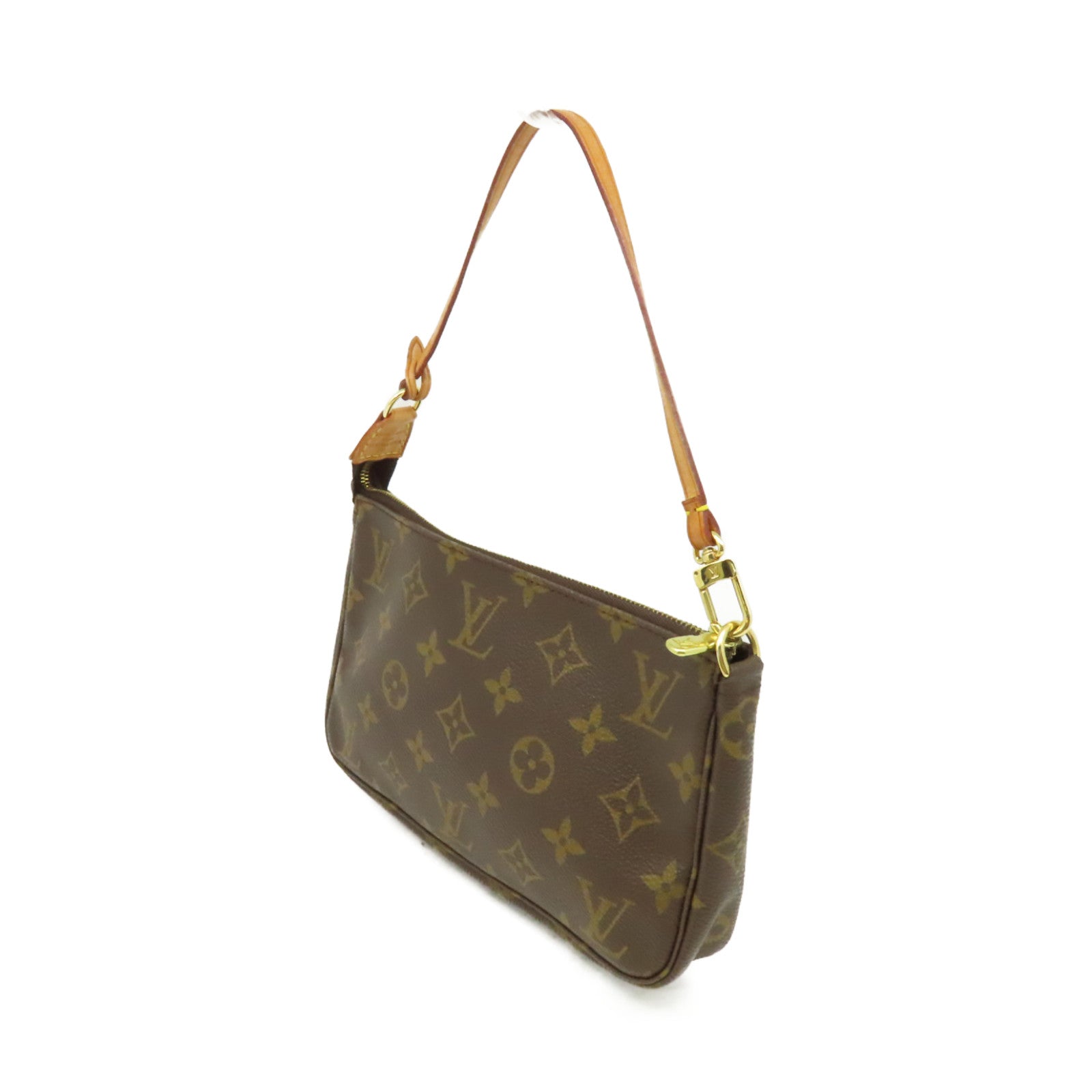 LOUIS VUITTON Monogram Pochette Accessoires Pouch手挽袋啡色