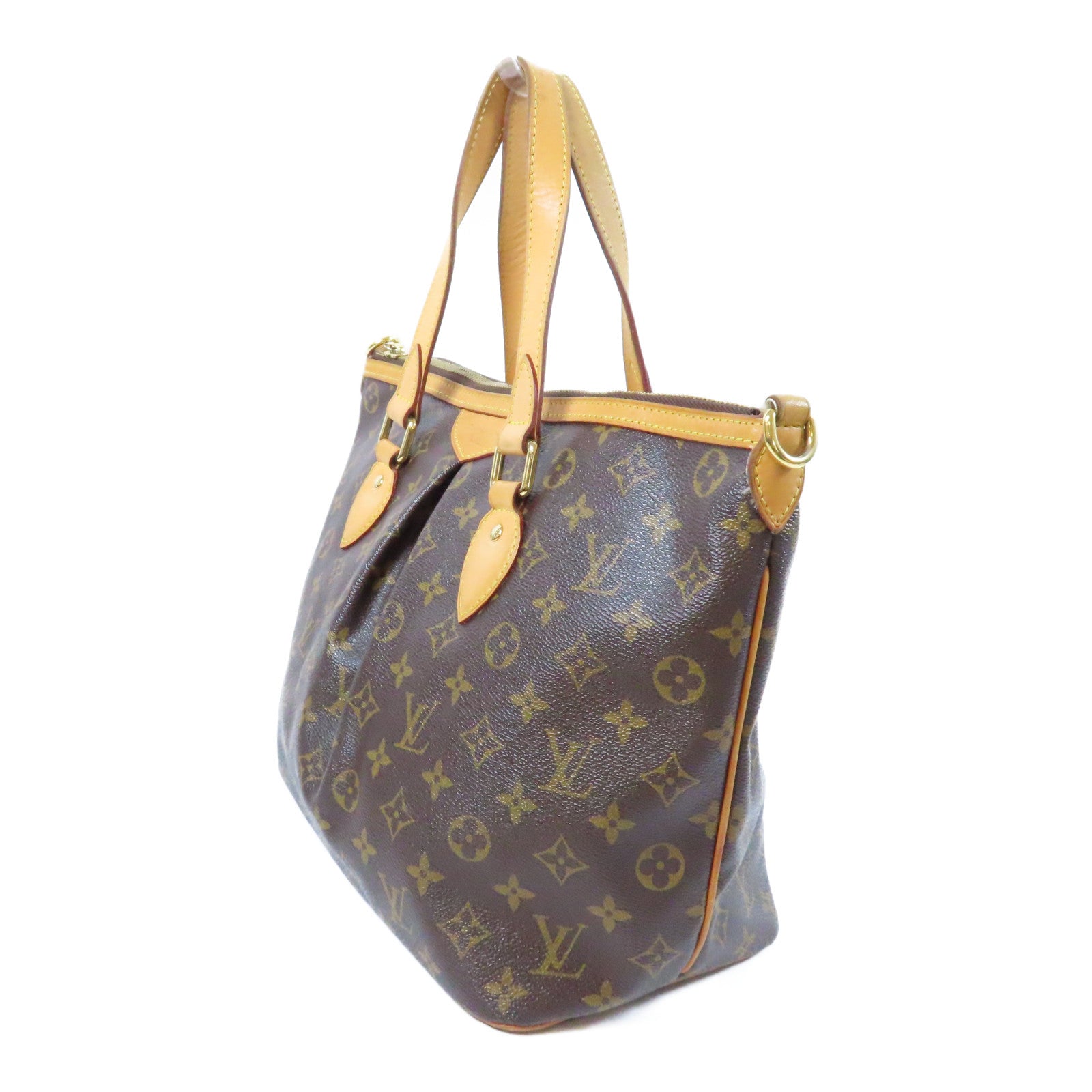 LOUIS VUITTON Monogram Palermo PM金扣手挽肩背兩用袋啡色