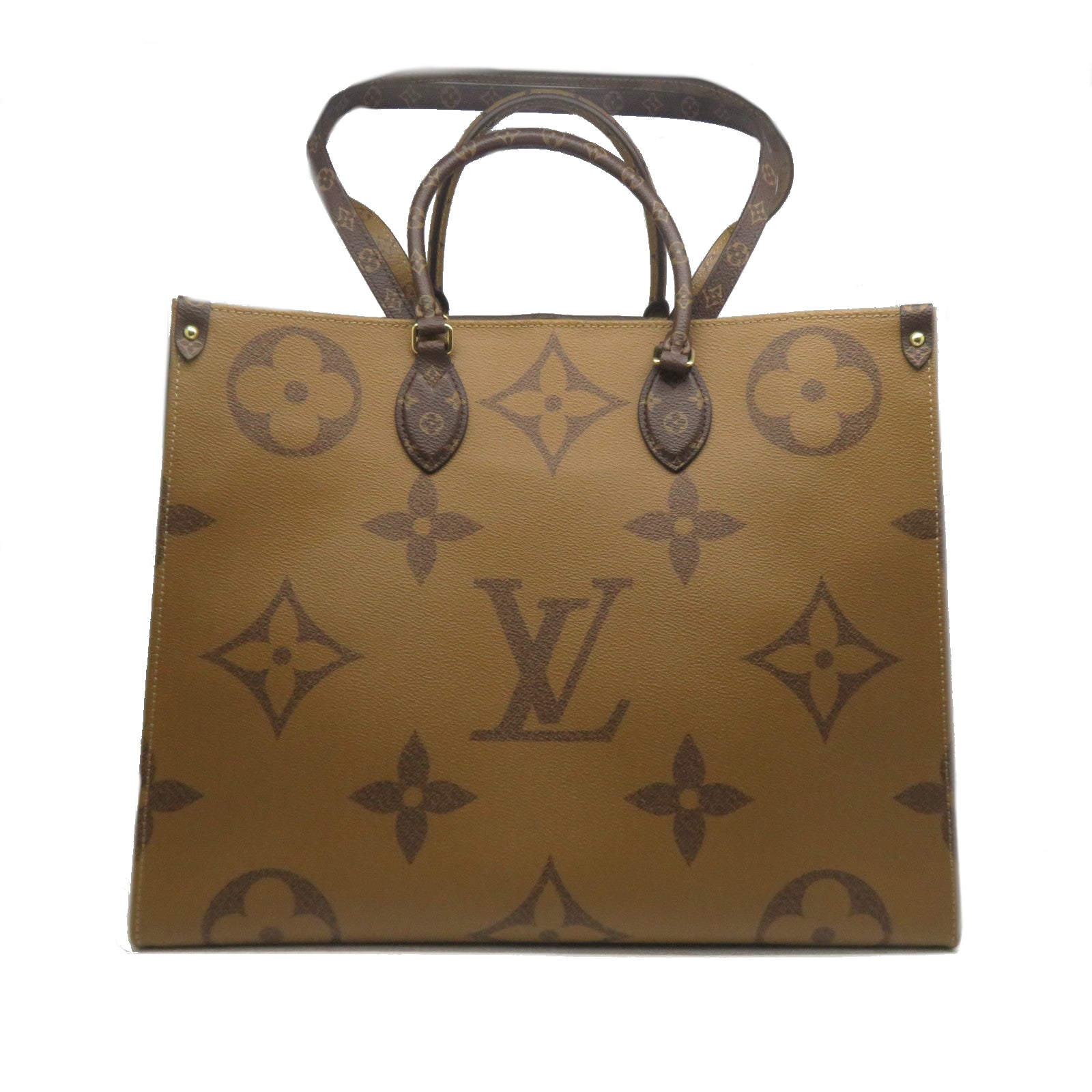 LOUIS VUITTON Monogram Giant On The Go GM金扣手挽肩背兩用袋