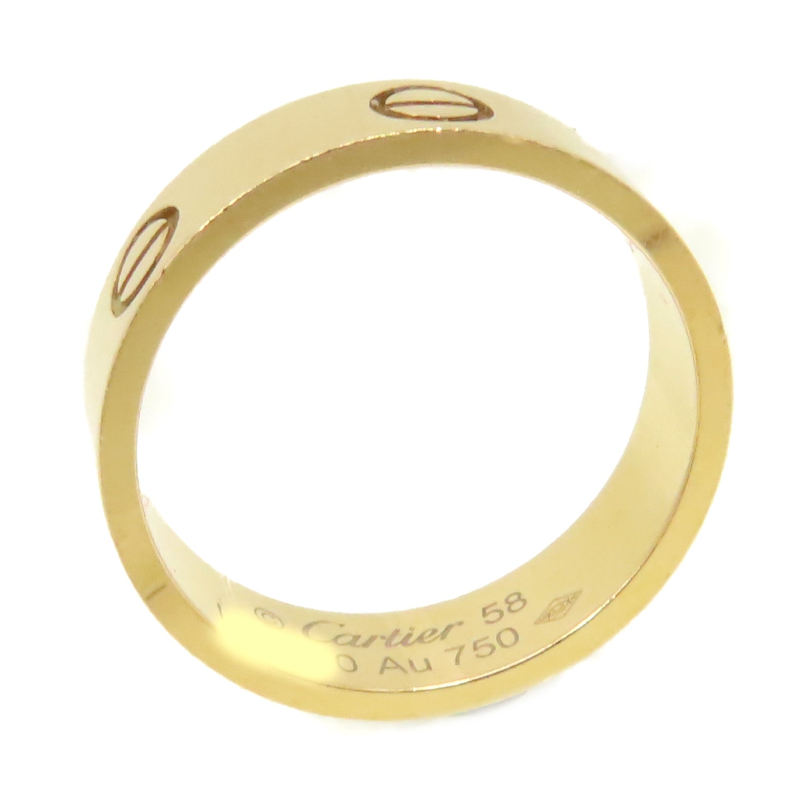 CARTIER 18K黃金Love Ring戒指#58