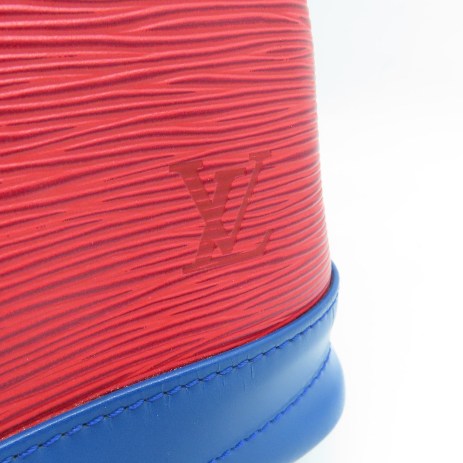 LOUIS VUITTON Epi Noe Tricolor金扣肩背袋紅色/藍色/綠色