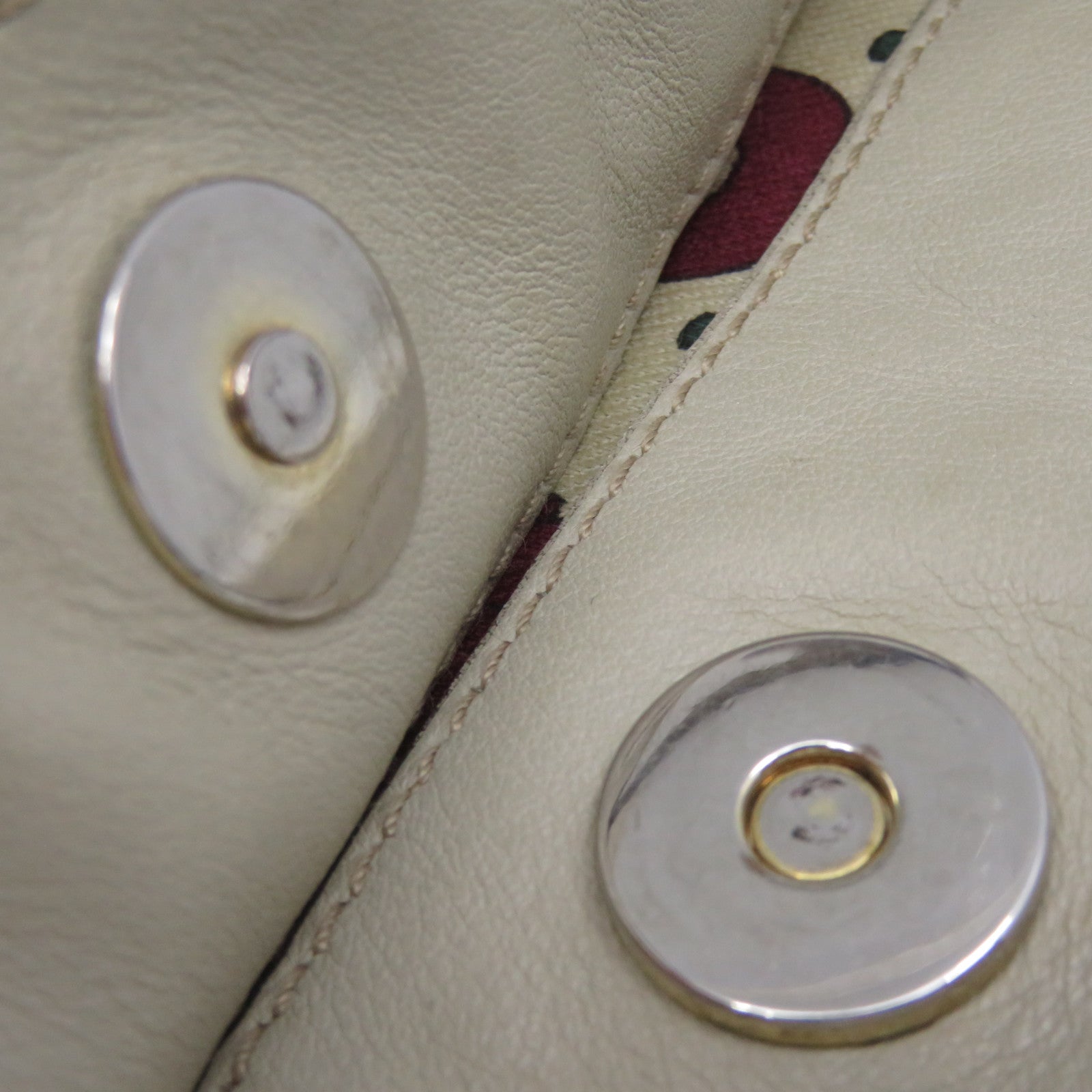 GUCCI Coated Canvas Shoulder Pouch Bag Light Gray