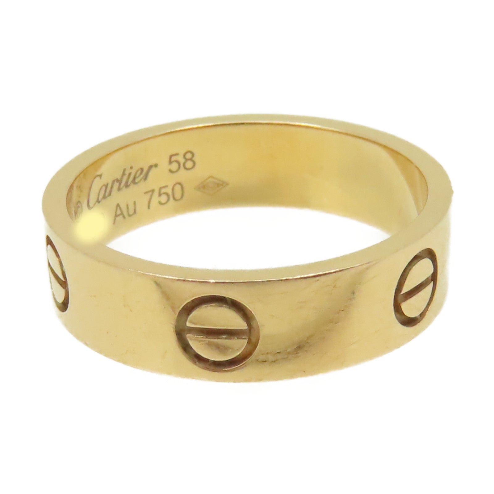 CARTIER 18K黃金Love Ring戒指#58