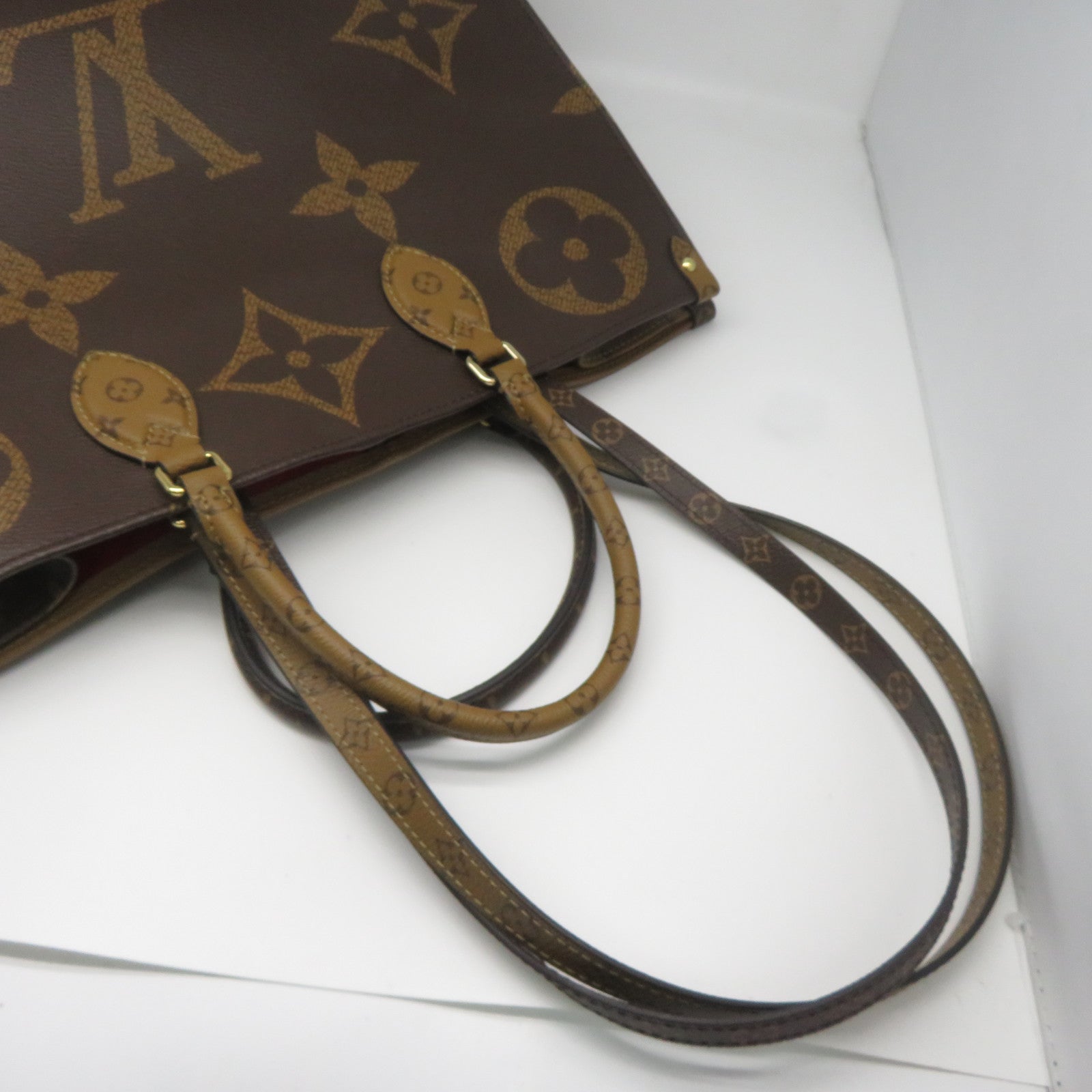 LOUIS VUITTON Monogram Giant On The Go GM金扣手挽肩背兩用袋