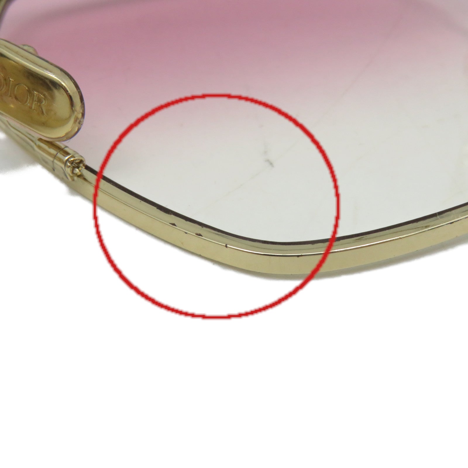 Dior 金屬Sunglasses太陽眼鏡金色/紫色