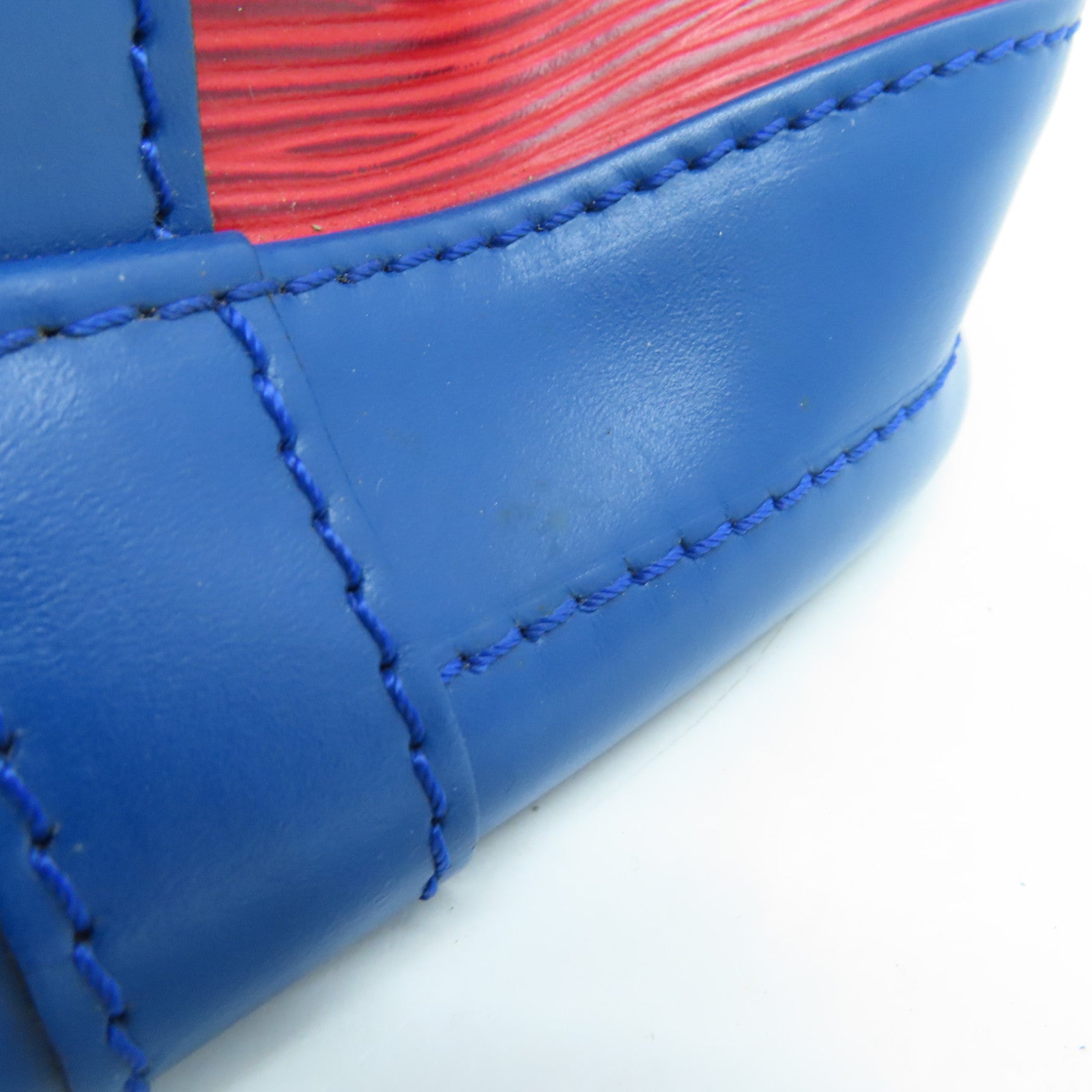LOUIS VUITTON Epi Noe Tricolor金扣肩背袋紅色/藍色/綠色