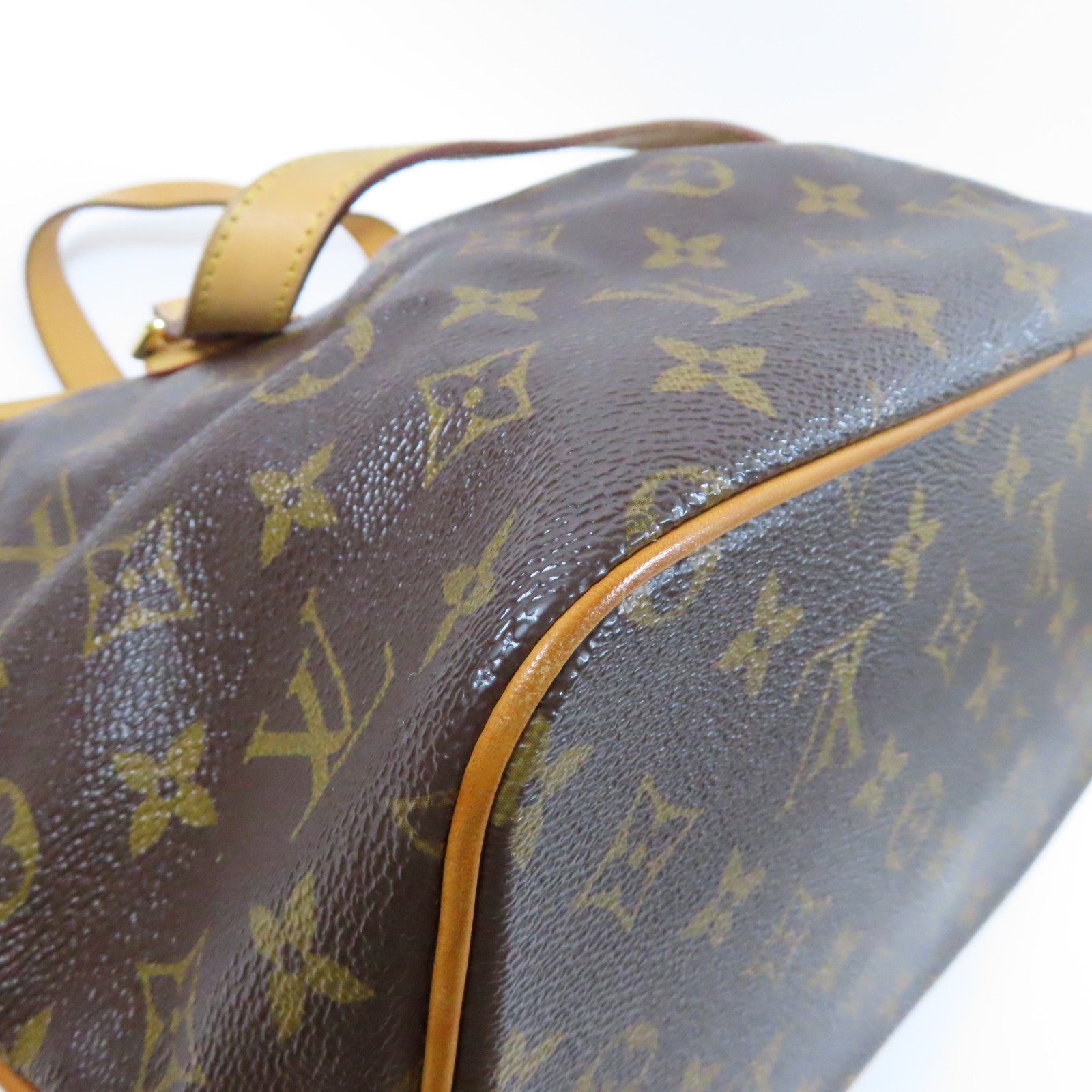 LOUIS VUITTON Monogram Palermo PM金扣手挽肩背兩用袋啡色