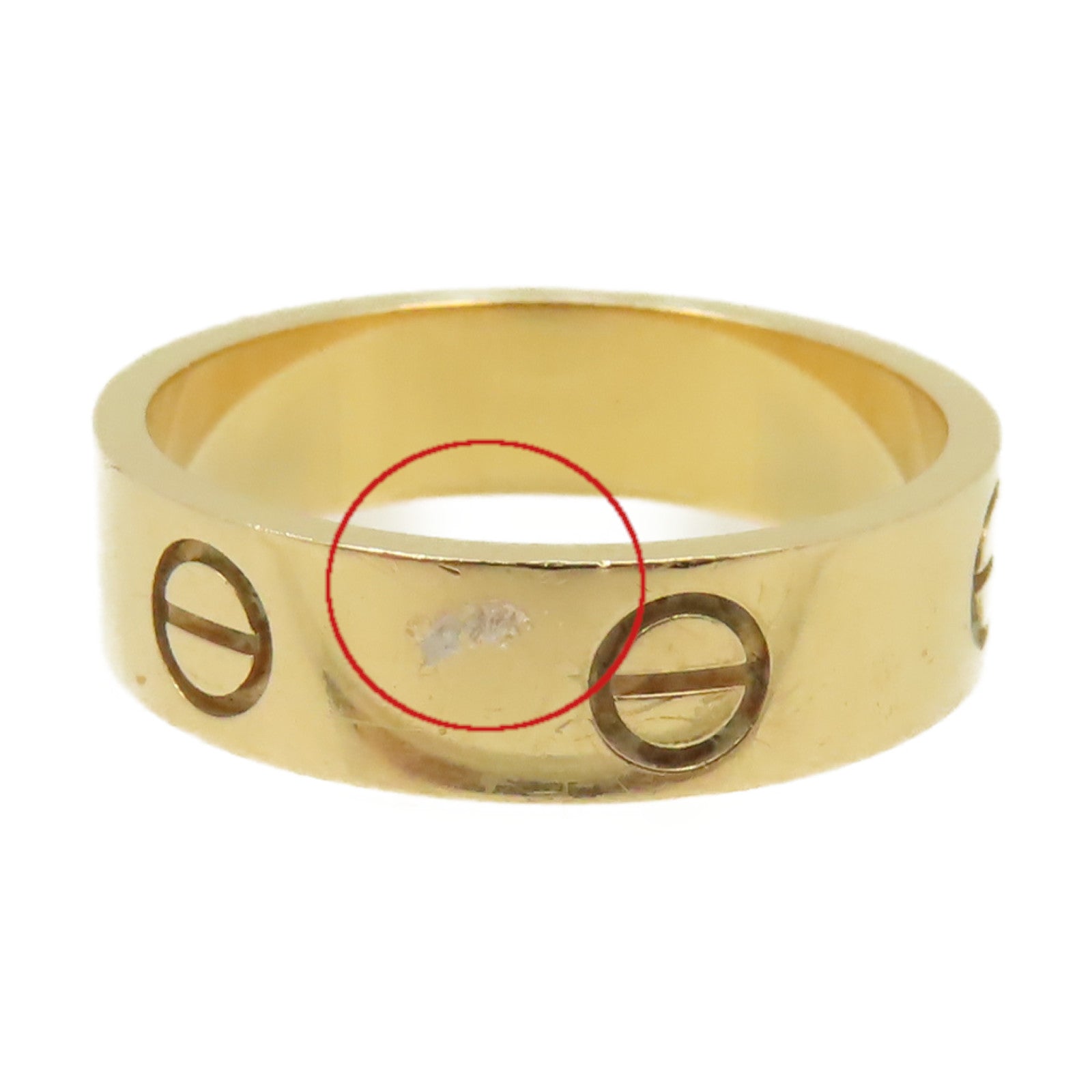 CARTIER 18K黃金Love Ring戒指#58