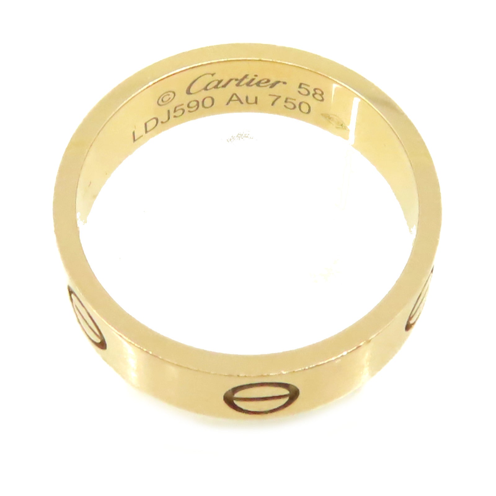 CARTIER 18K黃金Love Ring戒指#58