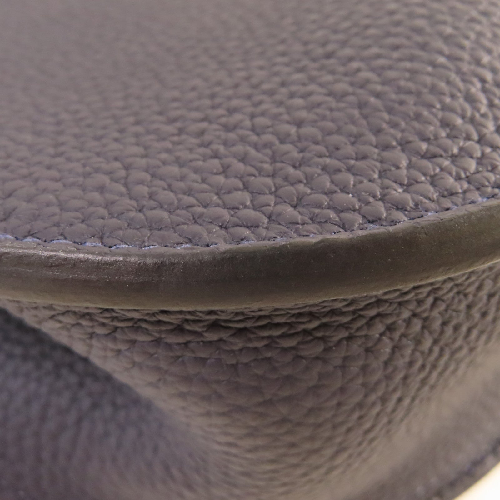 HERMES 牛皮皮革Sac Saut 25 Shoulder Bag金扣肩背袋深藍色