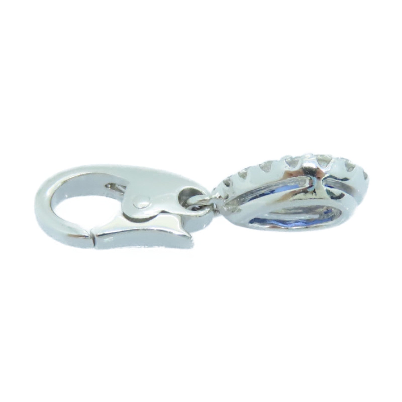 JEWELRY 18K白金Sapphire Pendant蓝宝石吊坠