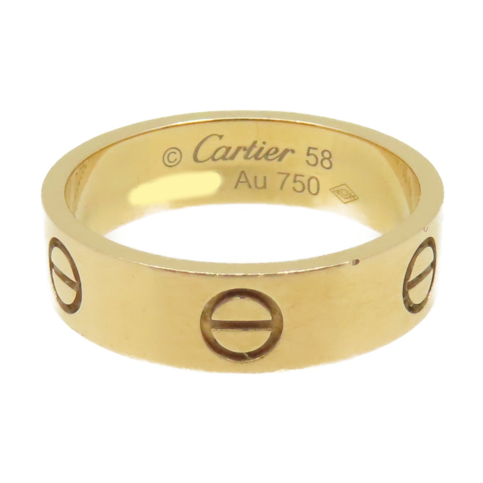CARTIER 18K黃金Love Ring戒指#58