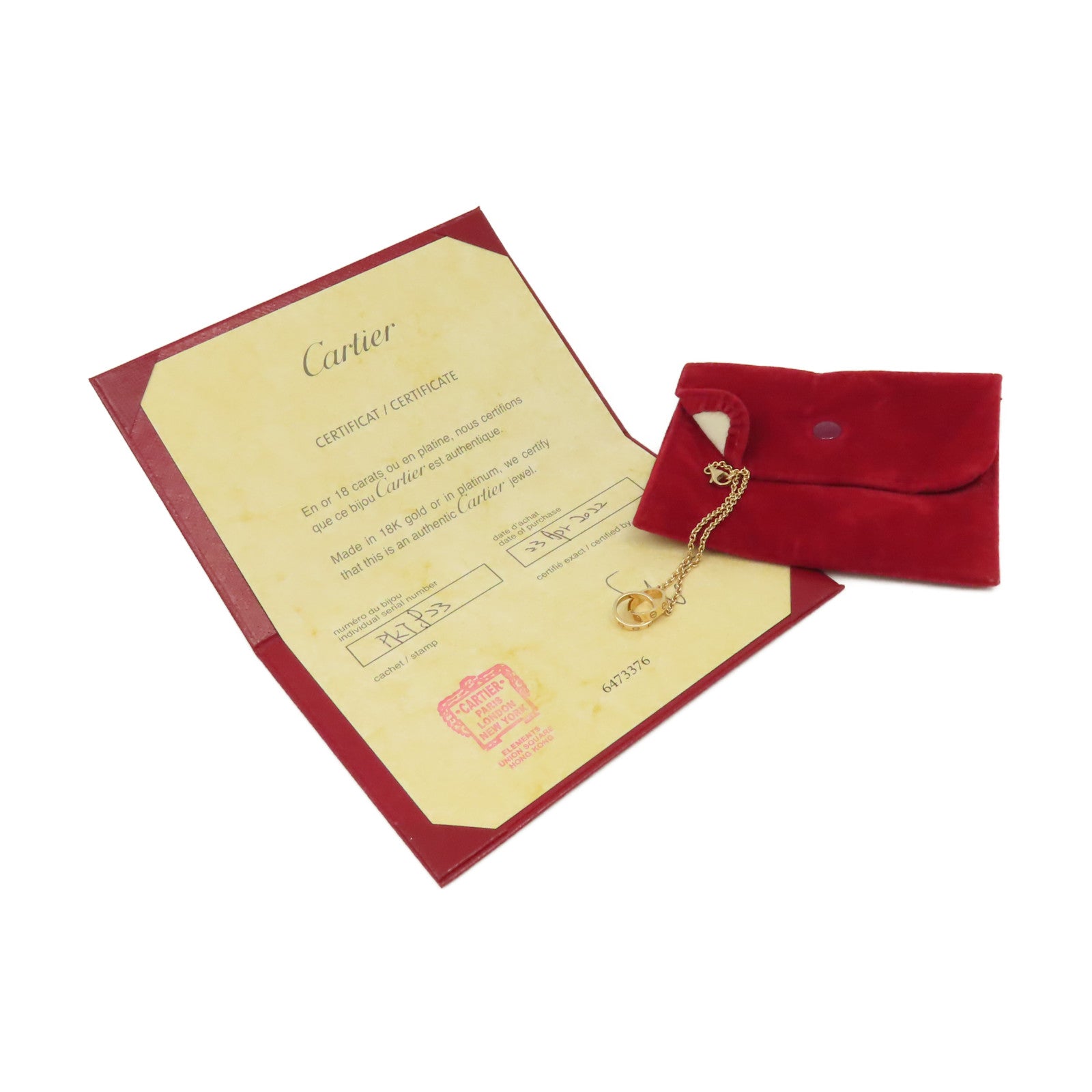 CARTIER 18K玫瑰金Love Bracelet手鏈