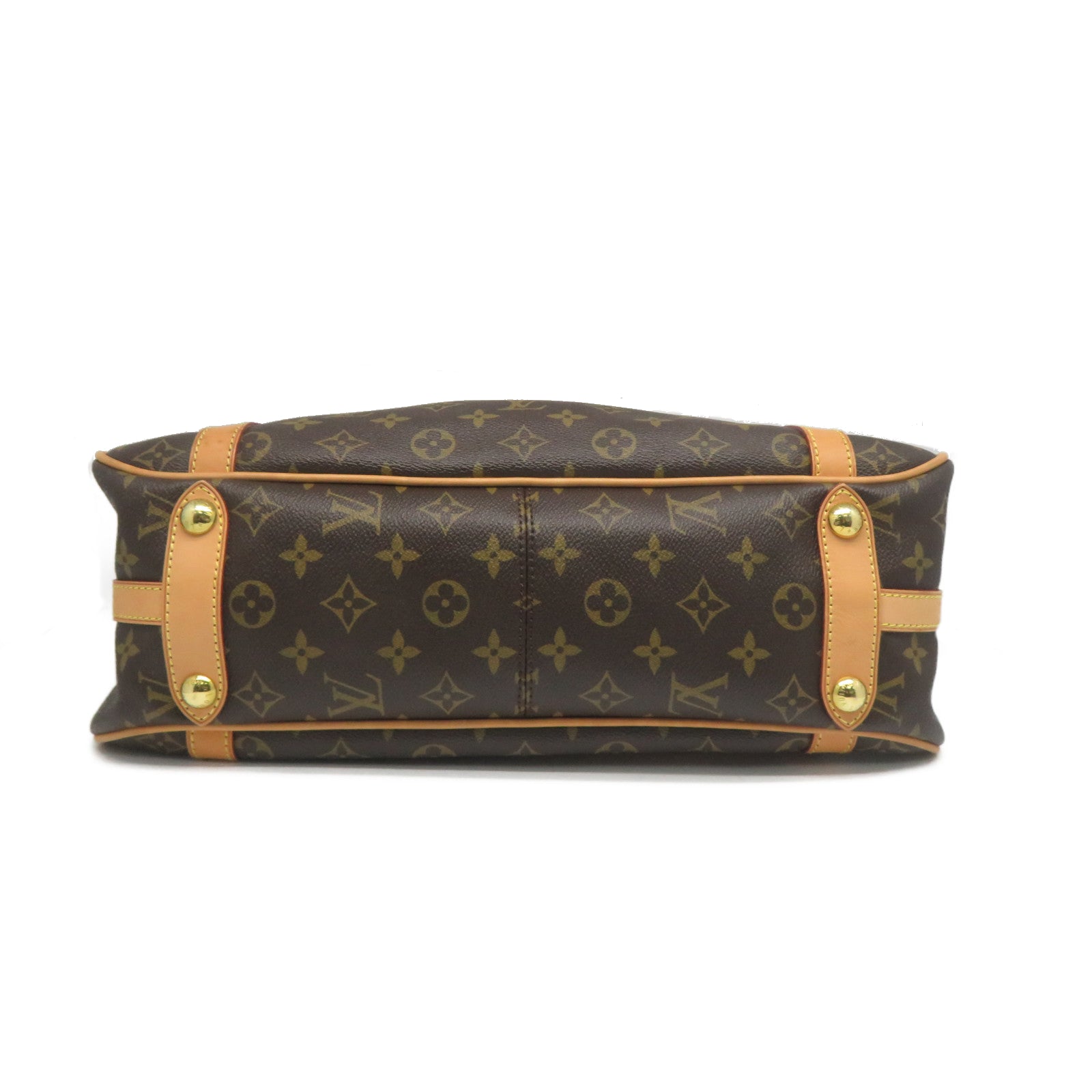 LOUIS VUITTON Monogram Stresa GM金扣手挽袋/肩背袋啡色
