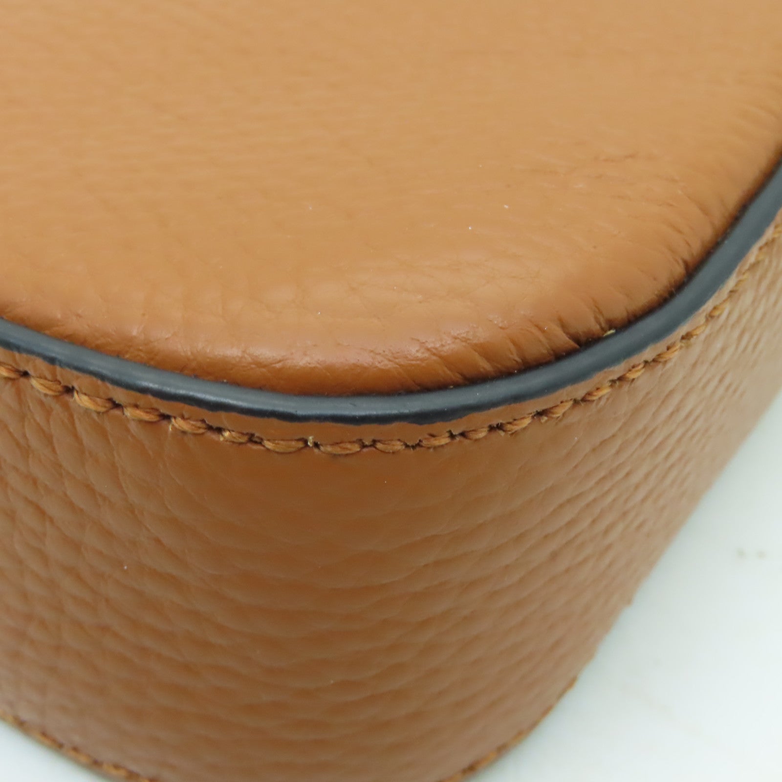 Tory Burch 牛皮皮革Shoulder Bag金扣肩背袋棕色