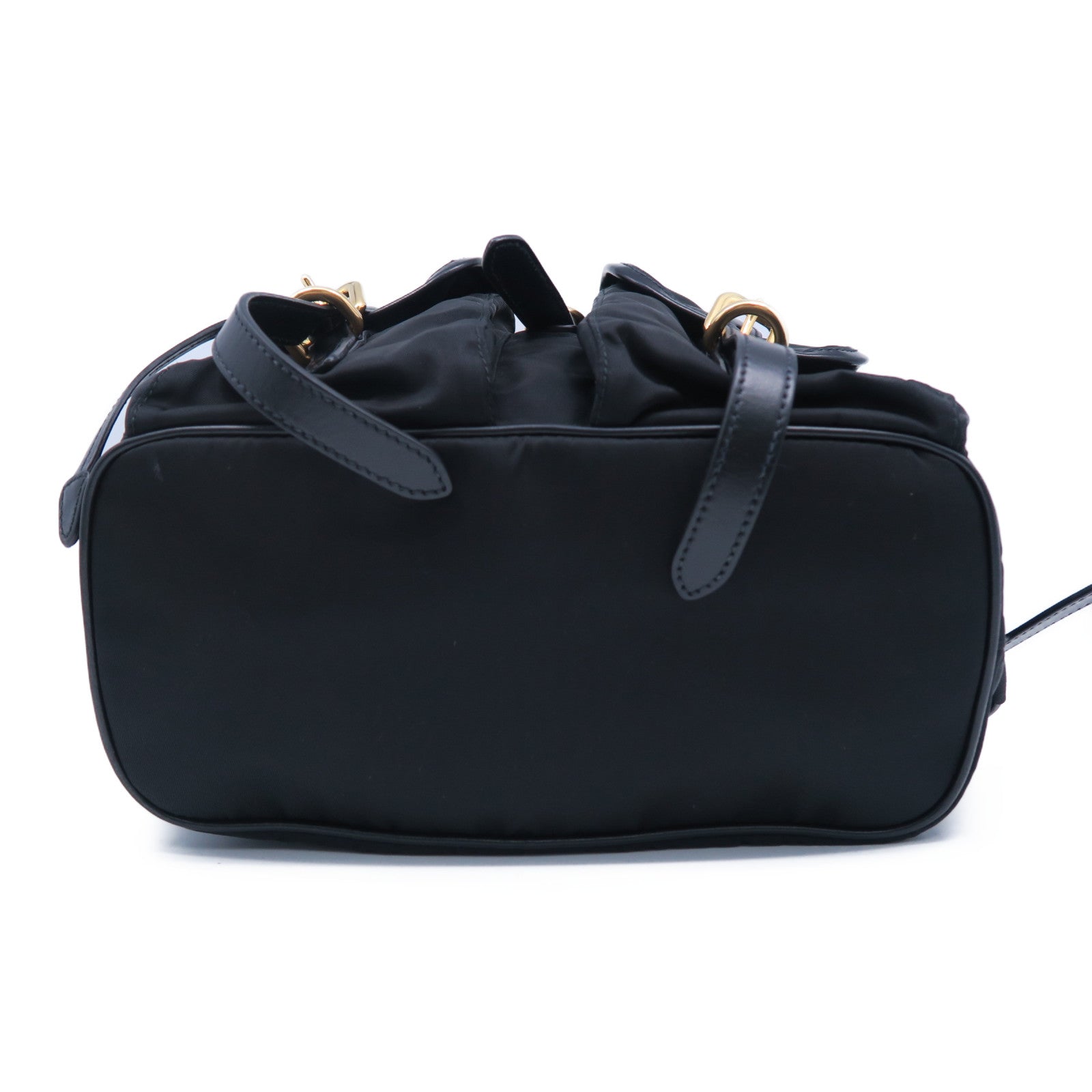 PRADA 尼龍Backpack金扣背包黑色