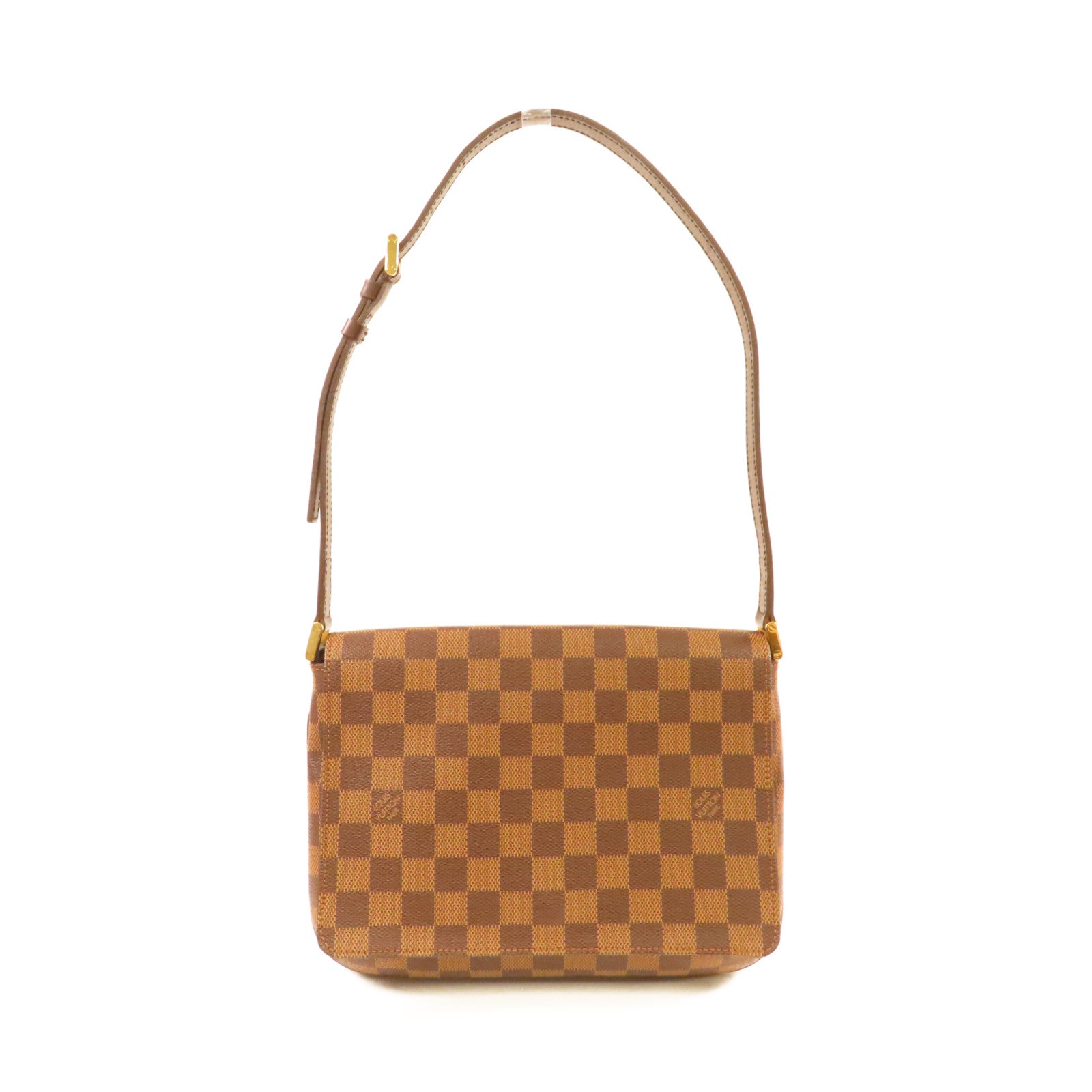 LOUIS VUITTON Damier Musette Tango Shoulder Bag肩背袋啡色