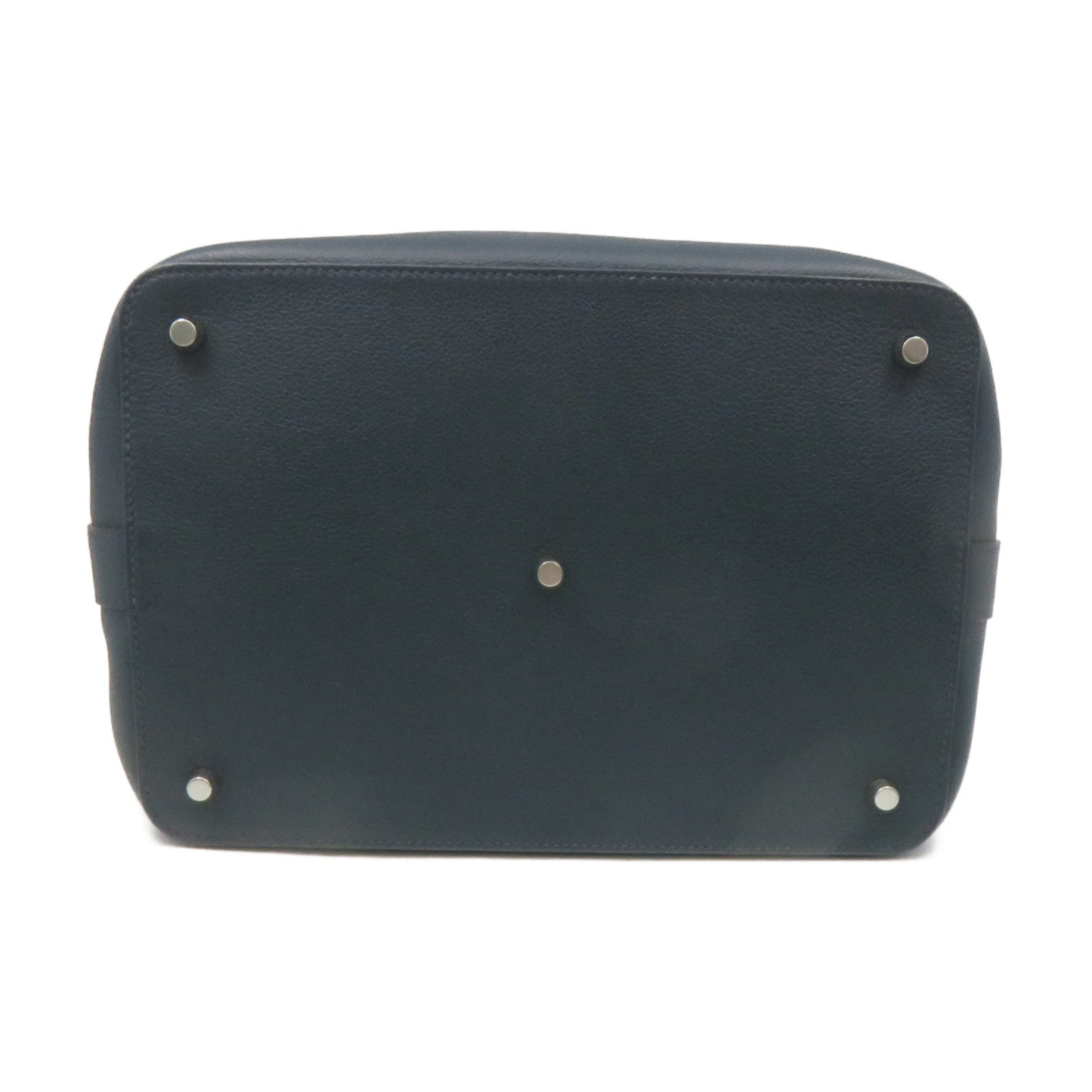 HERMES 【激減優惠】Swift皮革Tool Box 26 2Way Shoulder Bag銀扣手挽肩背兩用袋鴨子藍