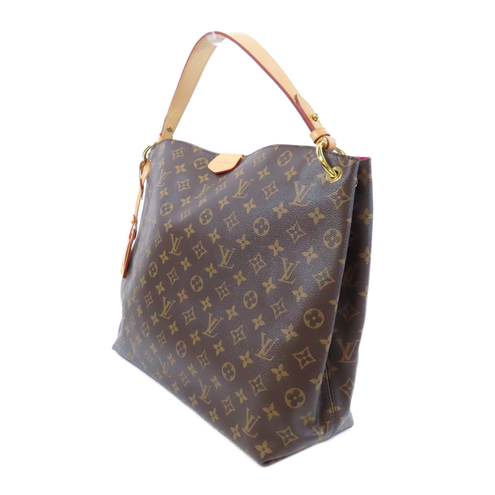 LOUIS VUITTON Monogram Delightful MM金扣肩背袋啡色