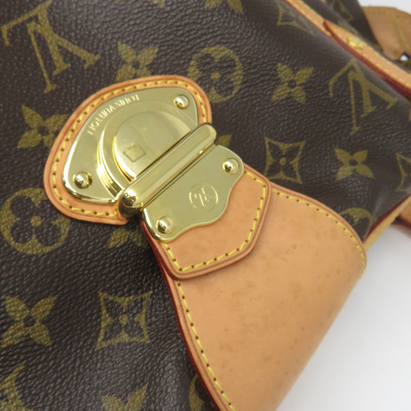 LOUIS VUITTON Monogram Stresa GM金扣手挽袋/肩背袋啡色