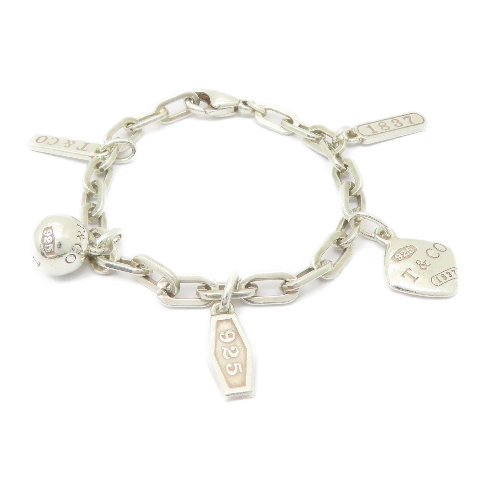 TIFFANY＆CO 925純銀Bracelet銀扣手鏈銀色