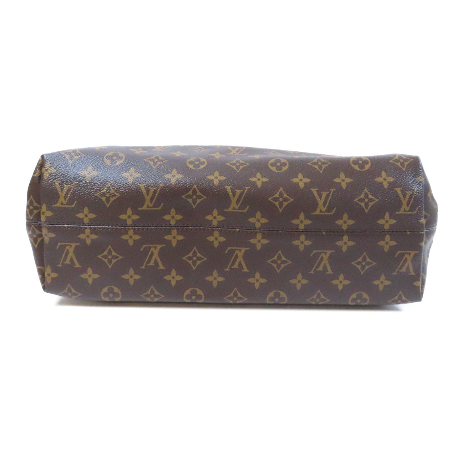 LOUIS VUITTON Monogram Delightful MM金扣肩背袋啡色