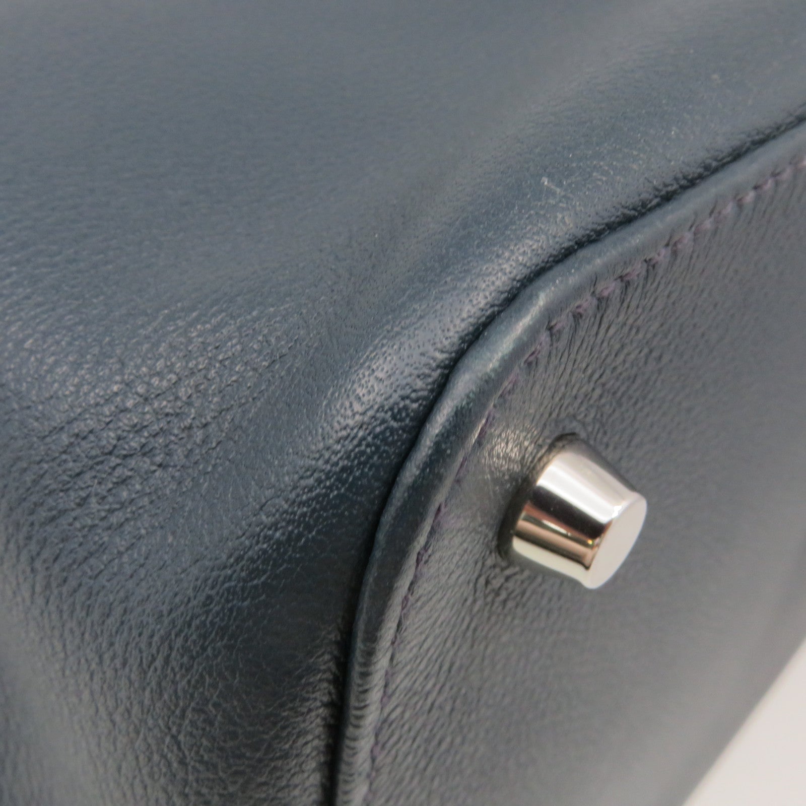HERMES 【激減優惠】Swift皮革Tool Box 26 2Way Shoulder Bag銀扣手挽肩背兩用袋鴨子藍