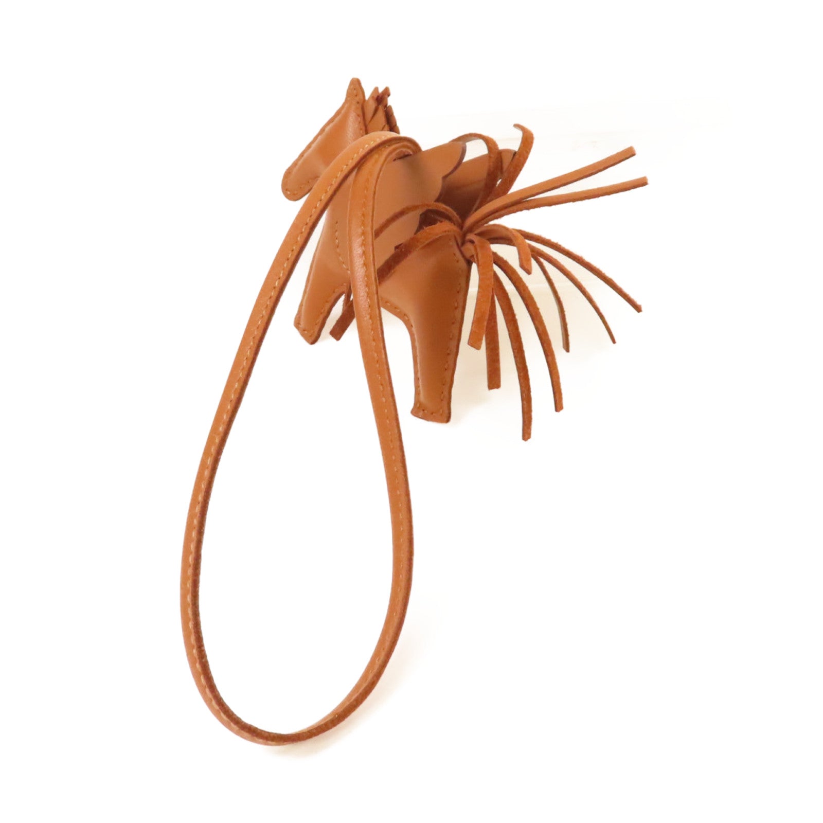 HERMES Swift皮革Rodeo Pegase PM Charm掛飾Gold經典駝色