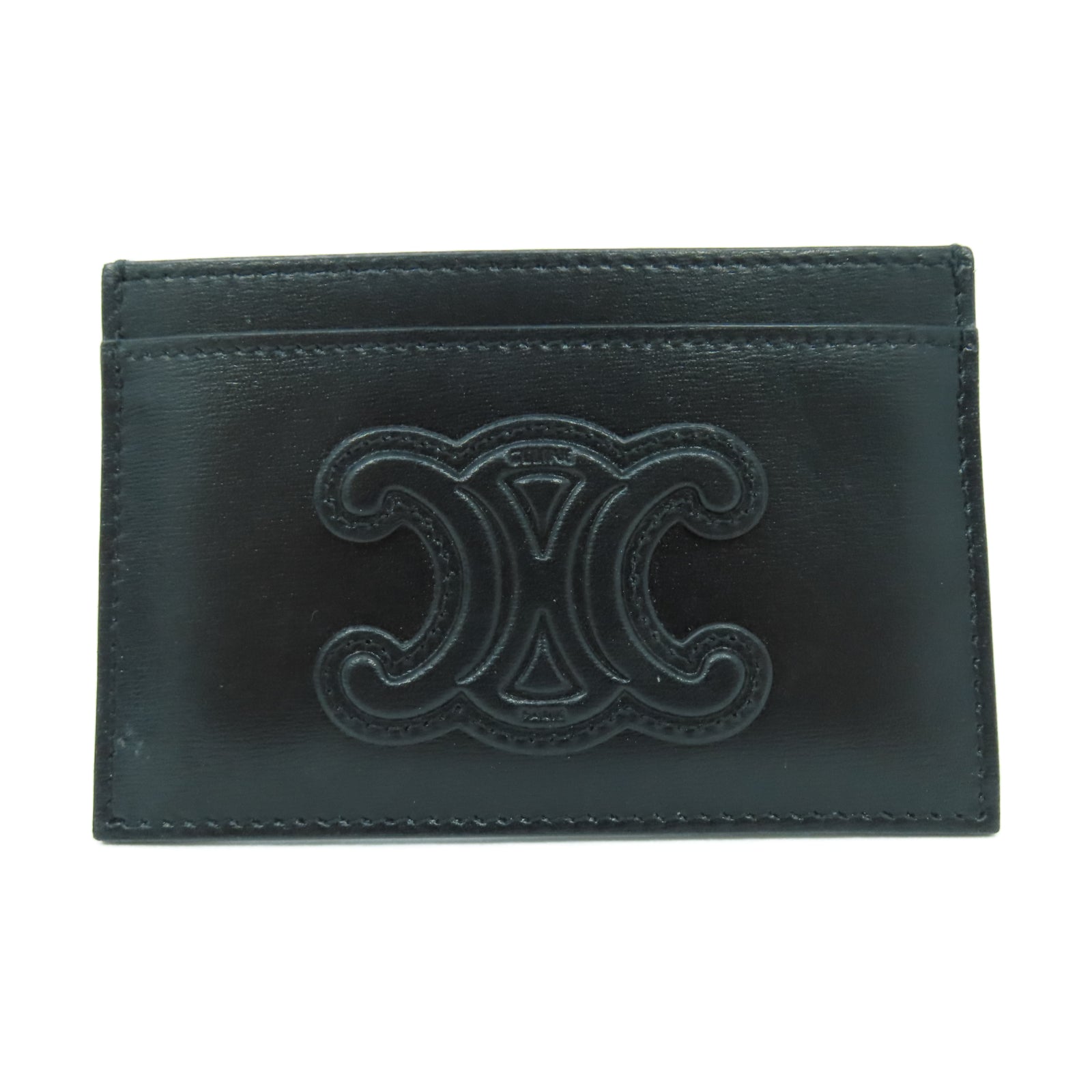 CELINE 牛皮皮革Card Case卡片套黑色