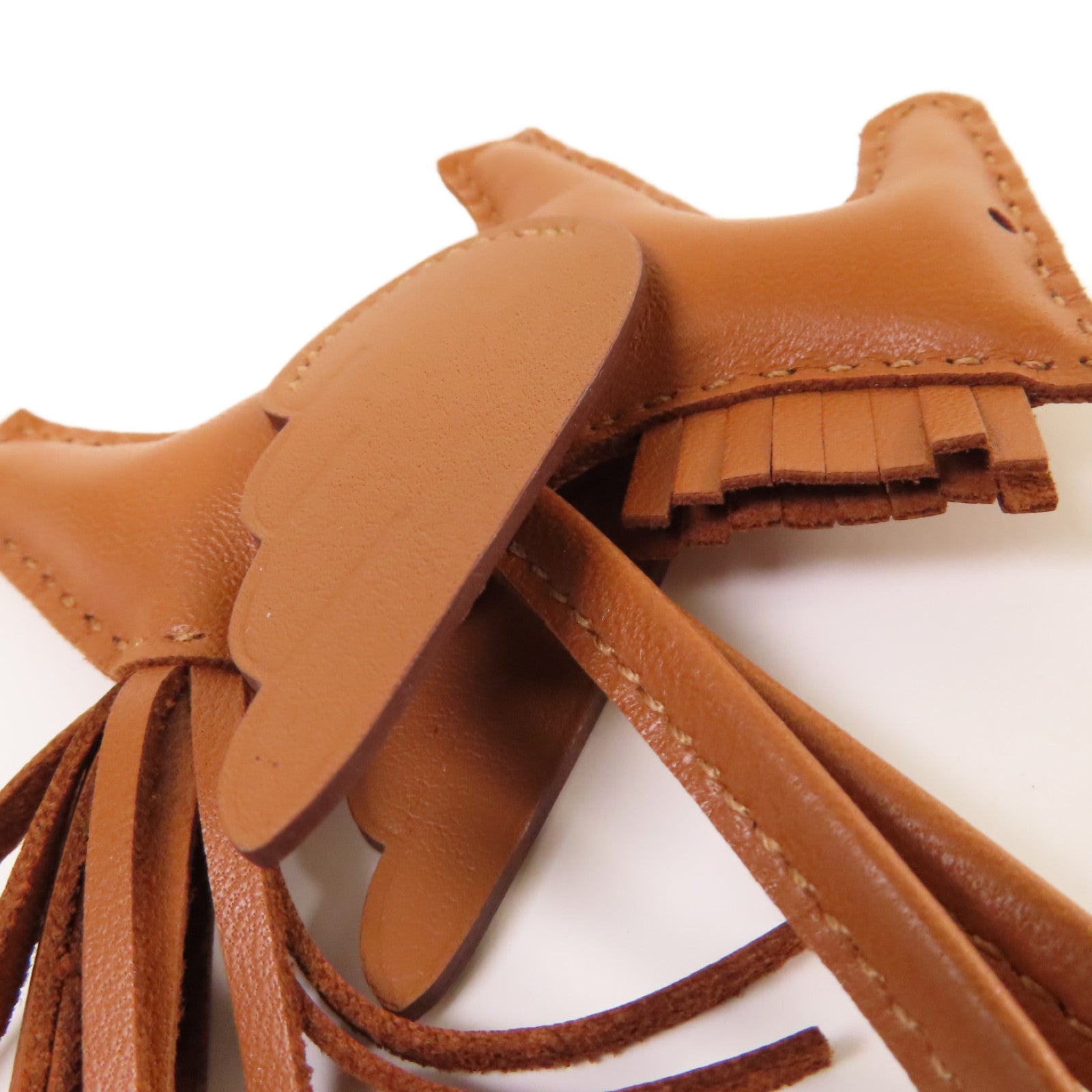 HERMES Swift皮革Rodeo Pegase PM Charm掛飾Gold經典駝色