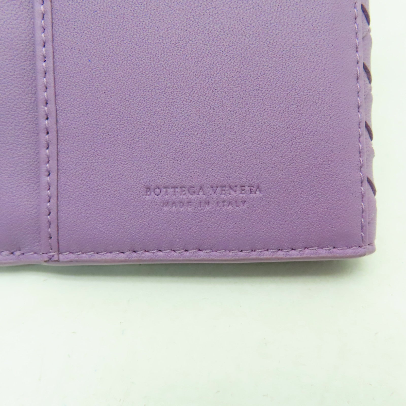 BOTTEGA VENETA 織紋皮革Long wallet長錢包紫色