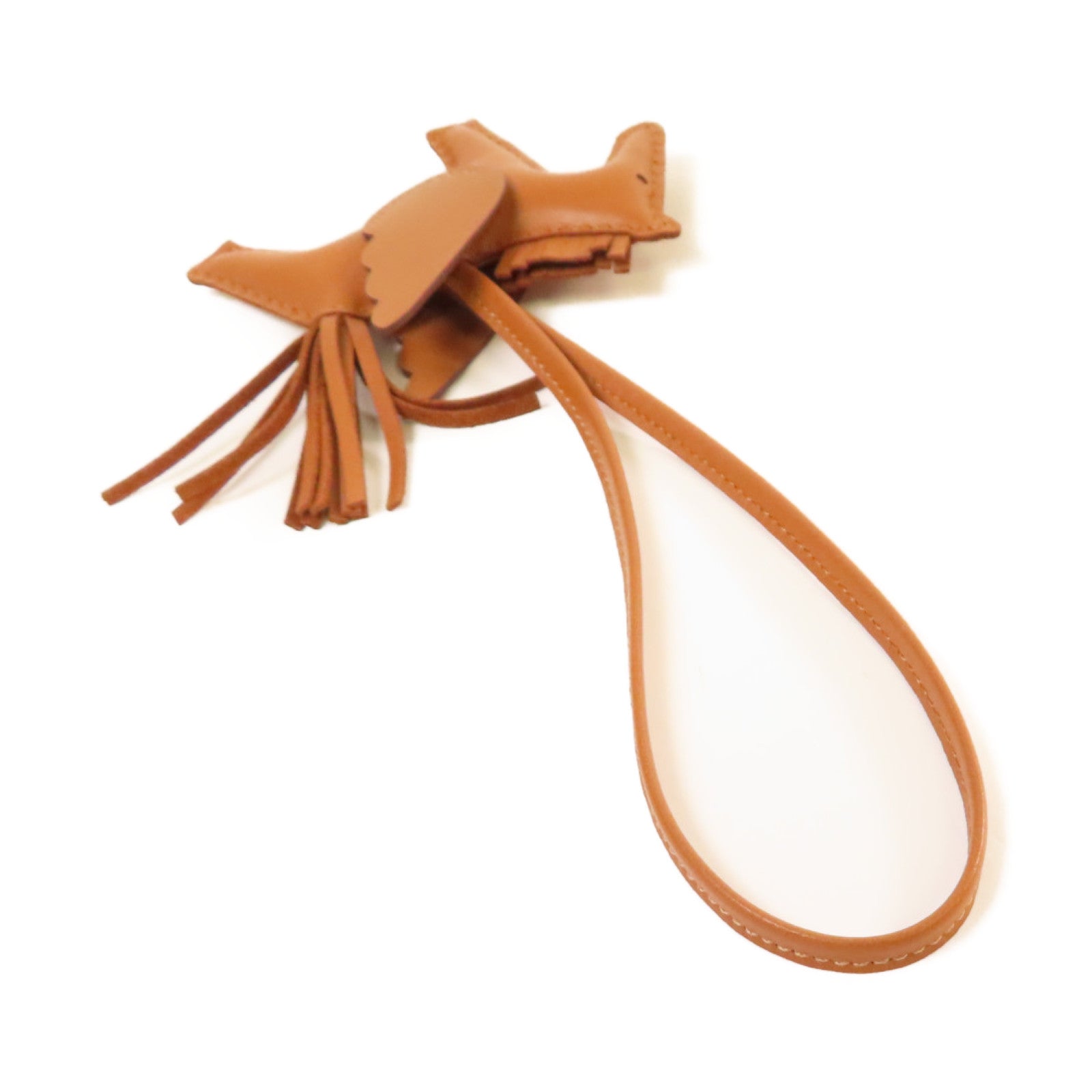 HERMES Swift皮革Rodeo Pegase PM Charm掛飾Gold經典駝色