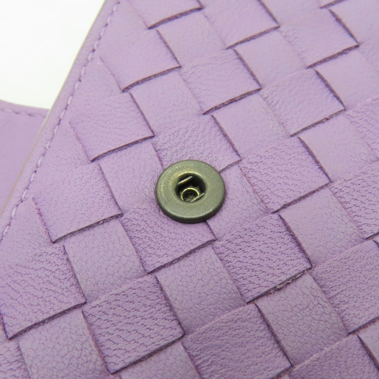 BOTTEGA VENETA 織紋皮革Long wallet長錢包紫色