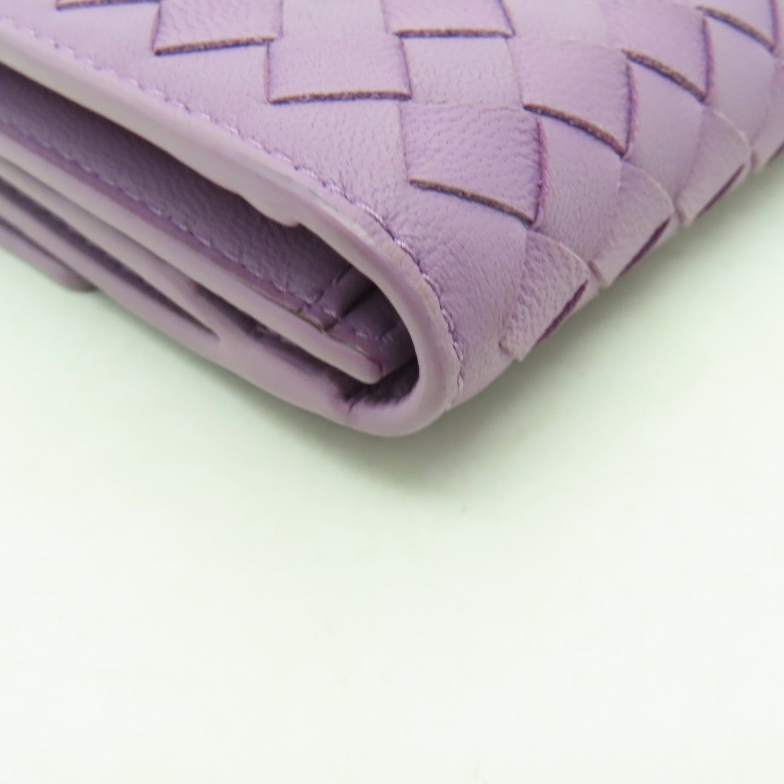 BOTTEGA VENETA 織紋皮革Long wallet長錢包紫色