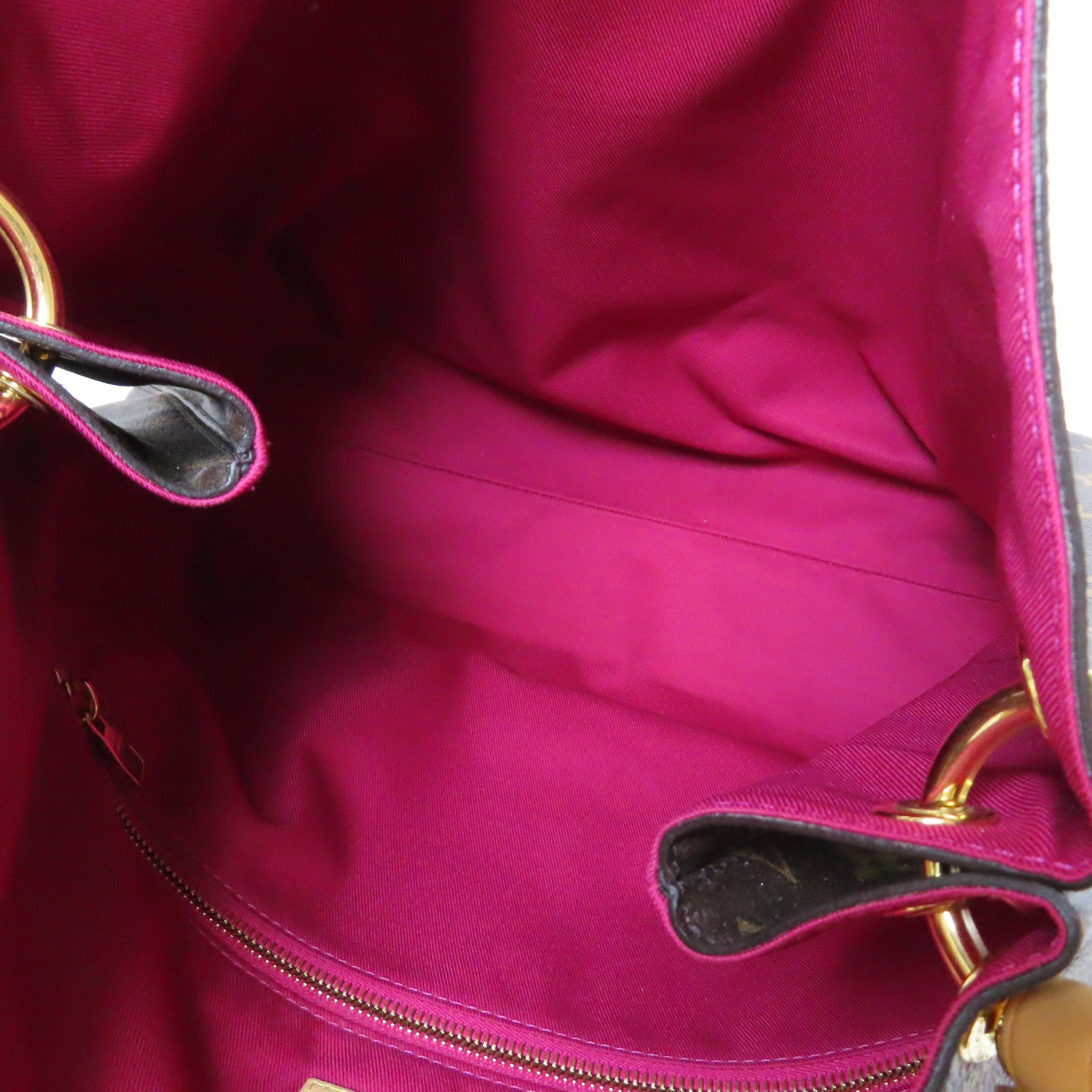 LOUIS VUITTON Monogram Delightful MM金扣肩背袋啡色