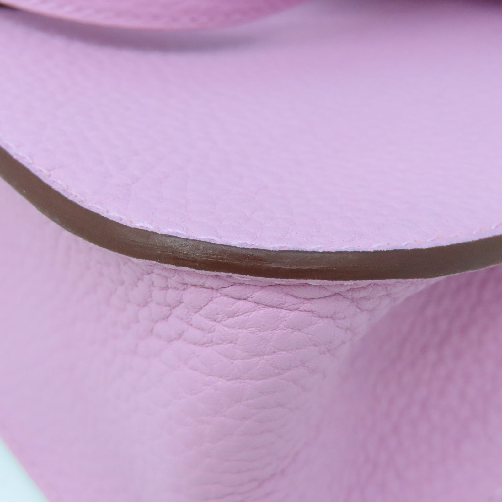 HERMES Clemence皮革Halzan 25銀扣手挽肩背兩用袋Mauve Sylvestre錦葵紫色