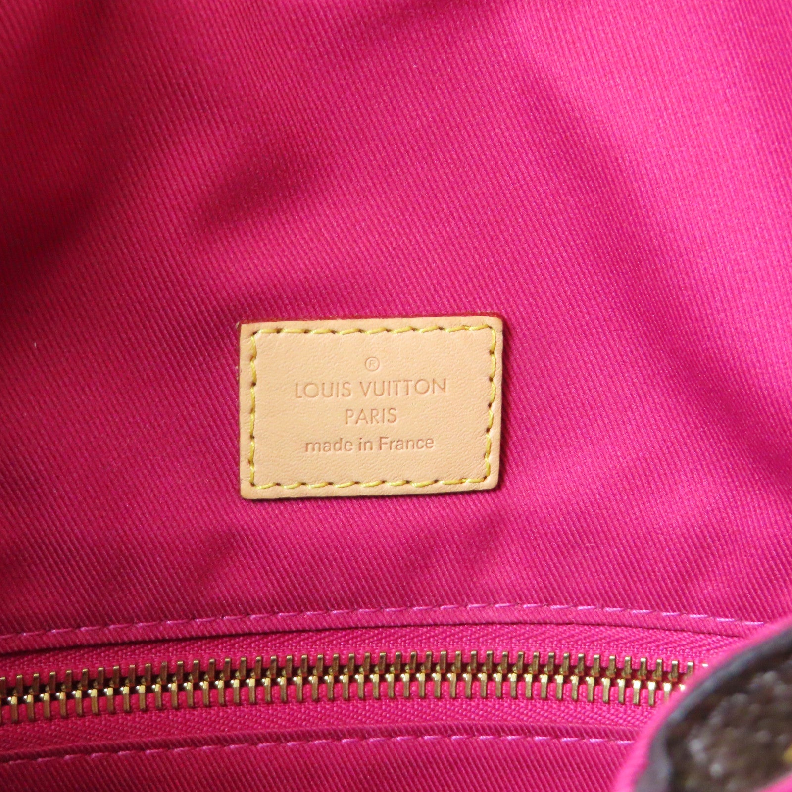 LOUIS VUITTON Monogram Delightful MM金扣肩背袋啡色