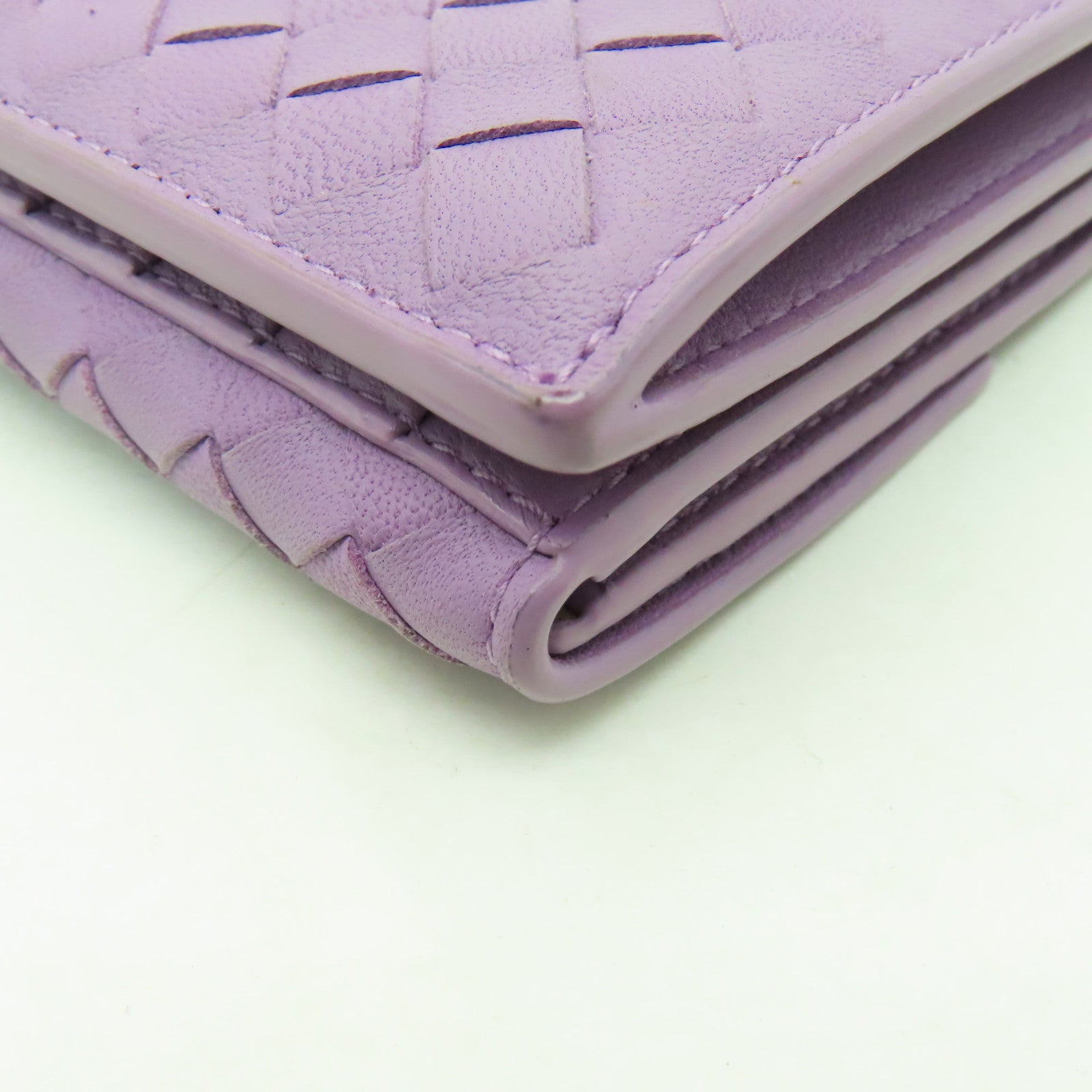 BOTTEGA VENETA 織紋皮革Long wallet長錢包紫色
