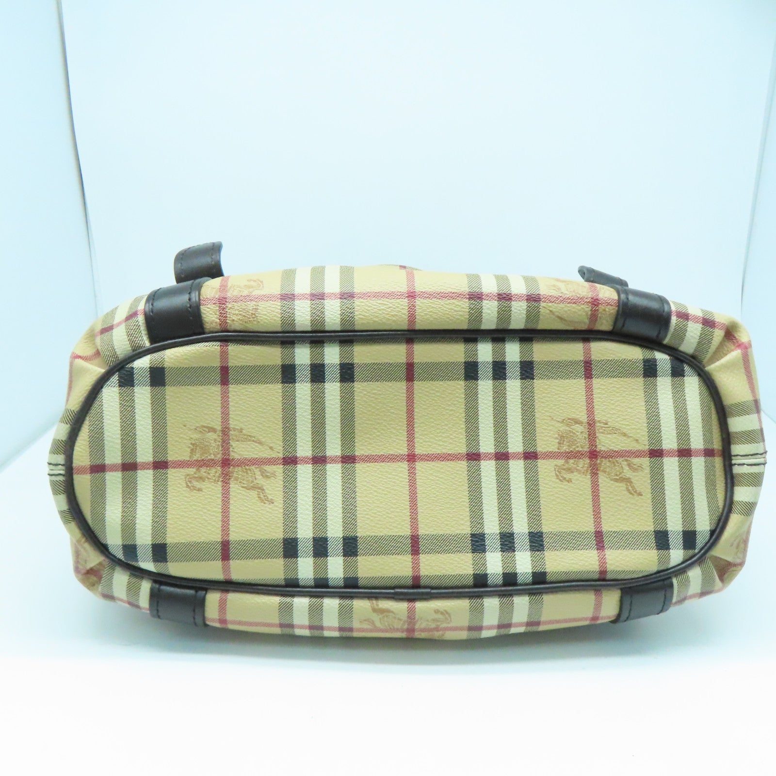 BURBERRY 涂层皮革2way Shoulder Bag金扣手挽肩背两用袋米色啡色