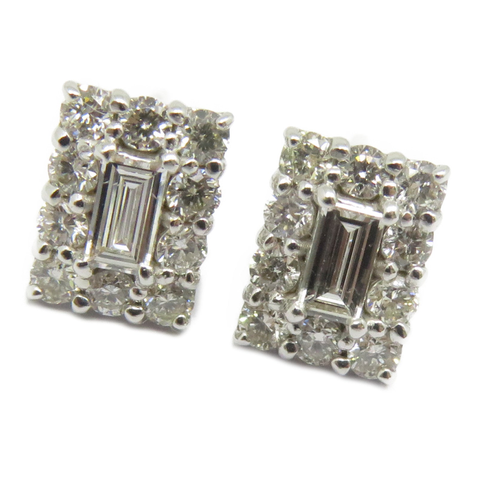 JEWELRY 18K白金Diamond Earrings 1.4g鑽石耳環
