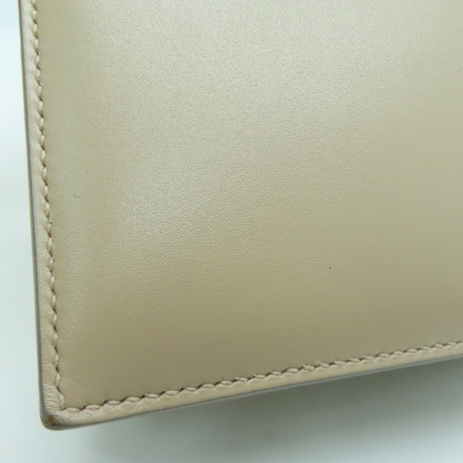 HERMES [Sharp discount] Swift leather Illico Elan silver buckle handle bag beige yellow