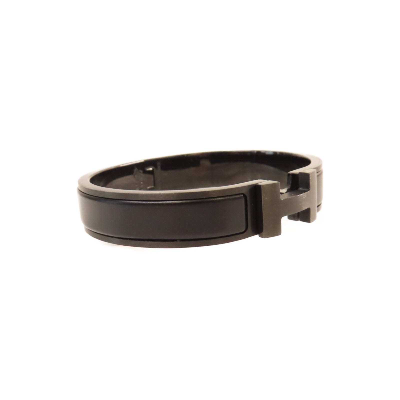 HERMES 金屬Clic HH So Black Bracelet手鐲黑色