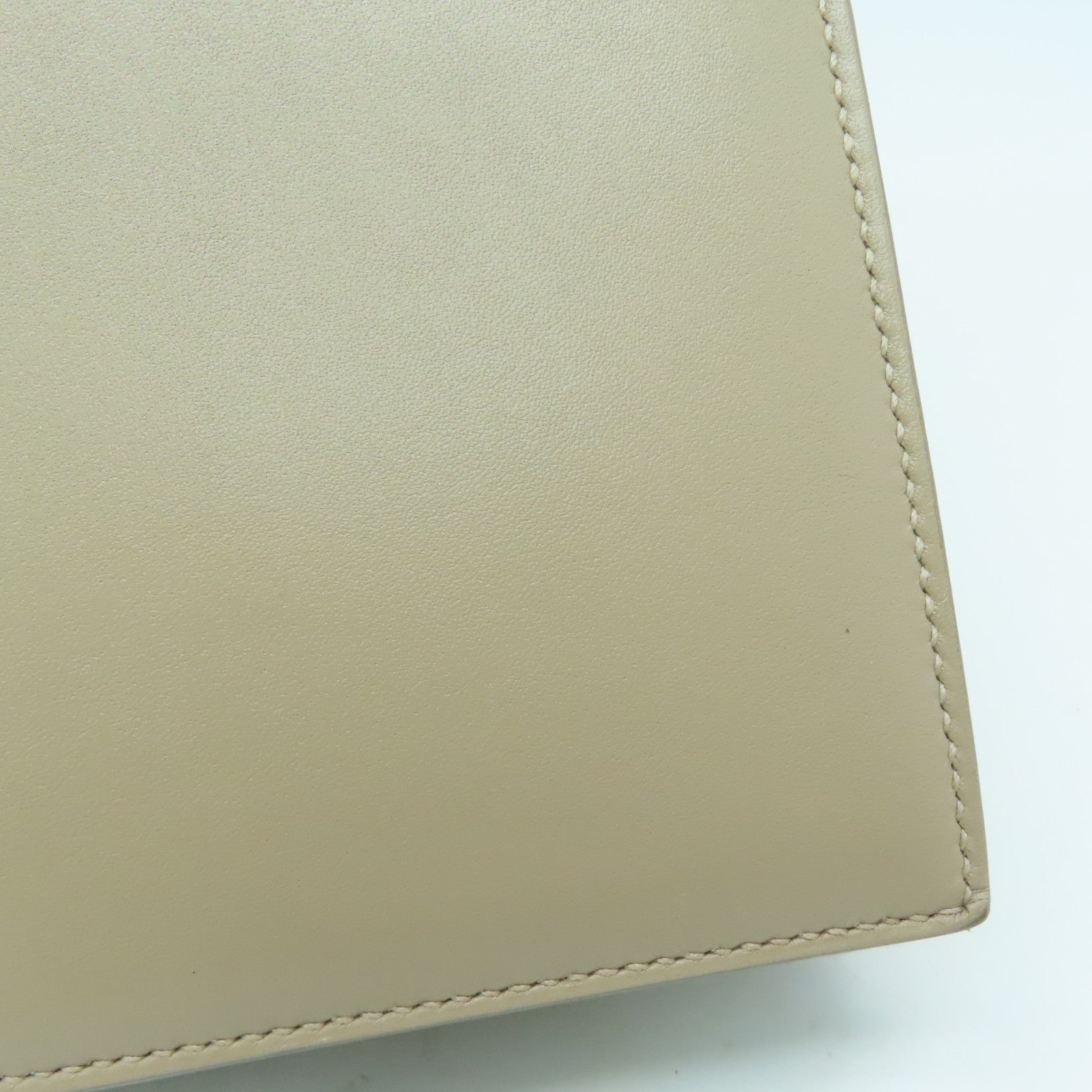HERMES [Sharp discount] Swift leather Illico Elan silver buckle handle bag beige yellow