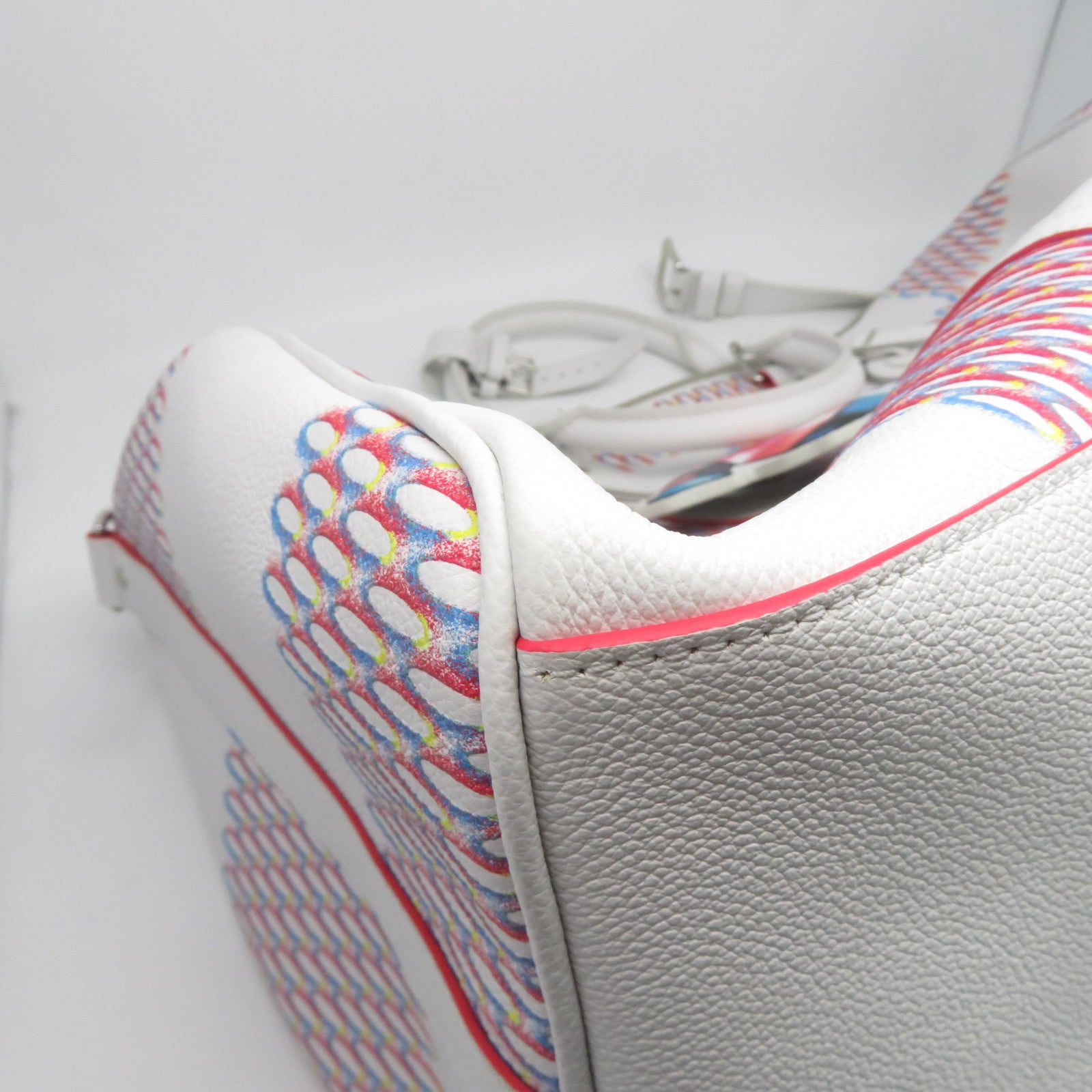 LOUIS VUITTON 【激減優惠】Damier Spray Keepall 50 Bandoulie銀扣手挽肩背兩用袋白色